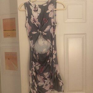 Floral Dress with cut out